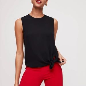 Aritzia Babaton front tie top
